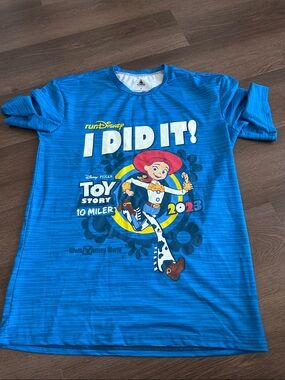 Disney Buzz Lightyear Finisher Tee - Bright Blue with Green Accents
